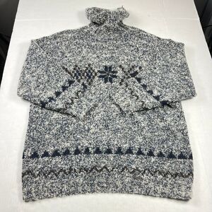 Giesswein Womens Wool Mohair Turtleneck Sweater Nordic Vintage Fair Isle 40 10